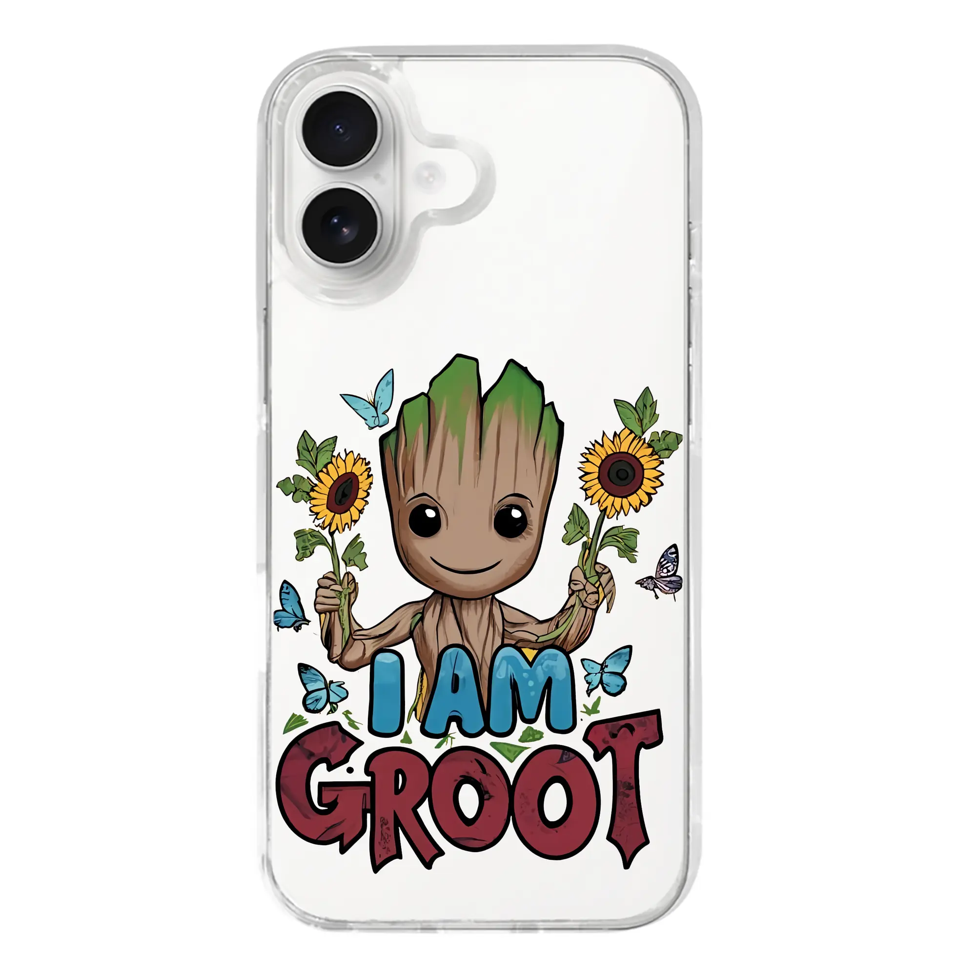 アベンジャーズ (Avenjāzu) グッズ グルート（Groot） - iPhone 17シリーズ 透明スマホケース – 薄型・耐衝撃・精密フィット保護カバー